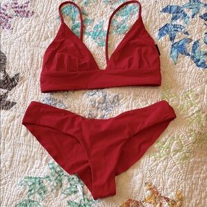 Boys + Arrows Red Bikini